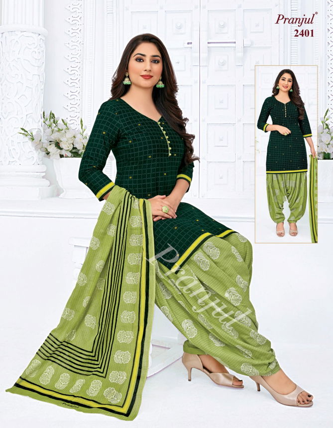 Pranjul Preksha 24 Cotton Printed Regular Readymade Dress Collection